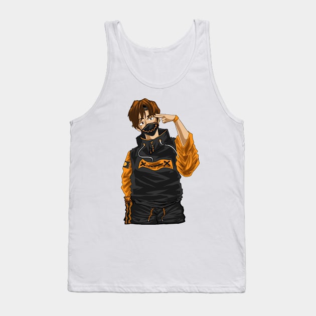 Anime Character Hero Kawaii Male Japanese Manga Tank Top by theperfectpresents